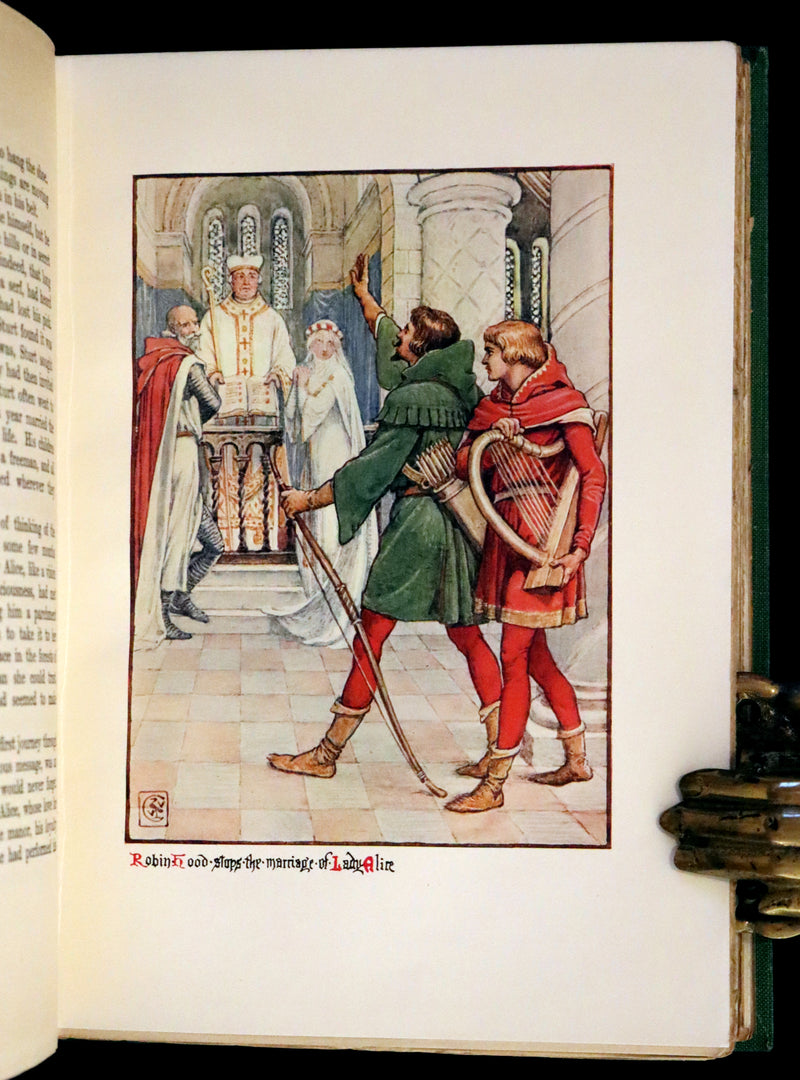 1912 Rare First Edition - Robin Hood and the Men of the Greenwood by H. Gilbert, Illustrated by Walter Crane.