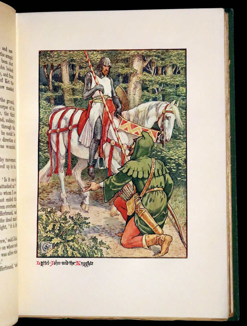 1912 Rare First Edition - Robin Hood and the Men of the Greenwood by H. Gilbert, Illustrated by Walter Crane.