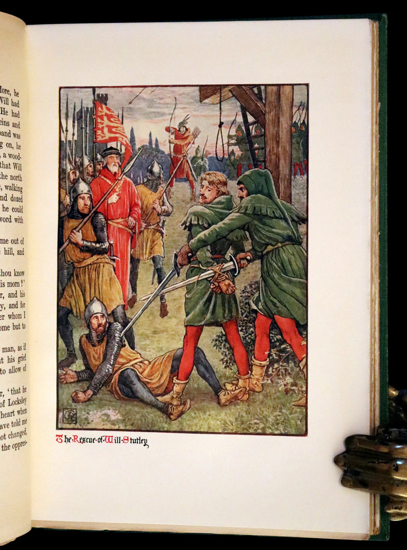 1912 Rare First Edition - Robin Hood and the Men of the Greenwood by H. Gilbert, Illustrated by Walter Crane.