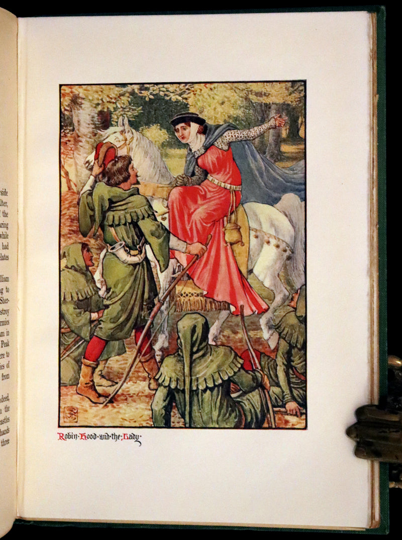 1912 Rare First Edition - Robin Hood and the Men of the Greenwood by H. Gilbert, Illustrated by Walter Crane.