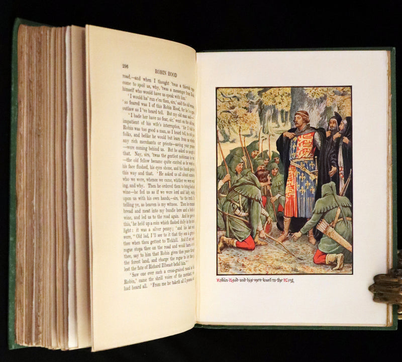 1912 Rare First Edition - Robin Hood and the Men of the Greenwood by H. Gilbert, Illustrated by Walter Crane.