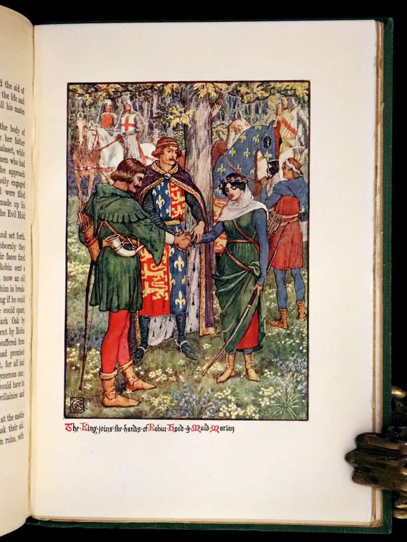 1912 Rare First Edition - Robin Hood and the Men of the Greenwood by H. Gilbert, Illustrated by Walter Crane.