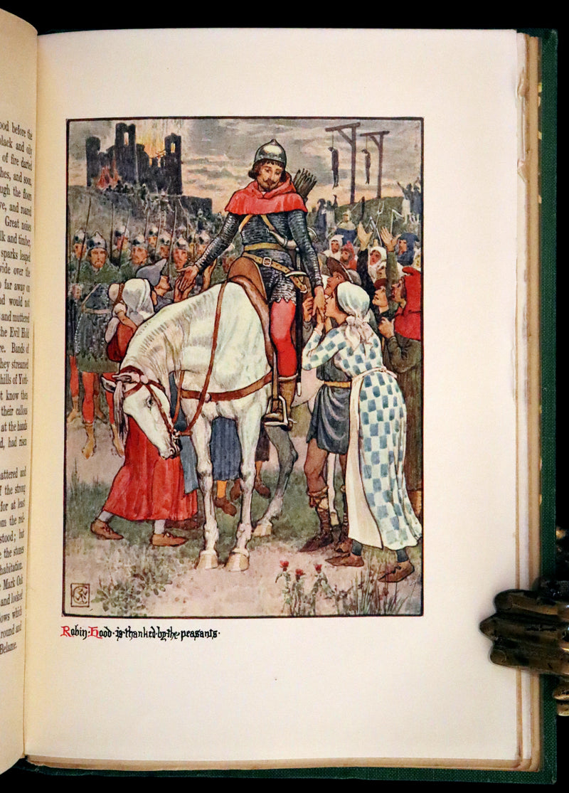 1912 Rare First Edition - Robin Hood and the Men of the Greenwood by H. Gilbert, Illustrated by Walter Crane.