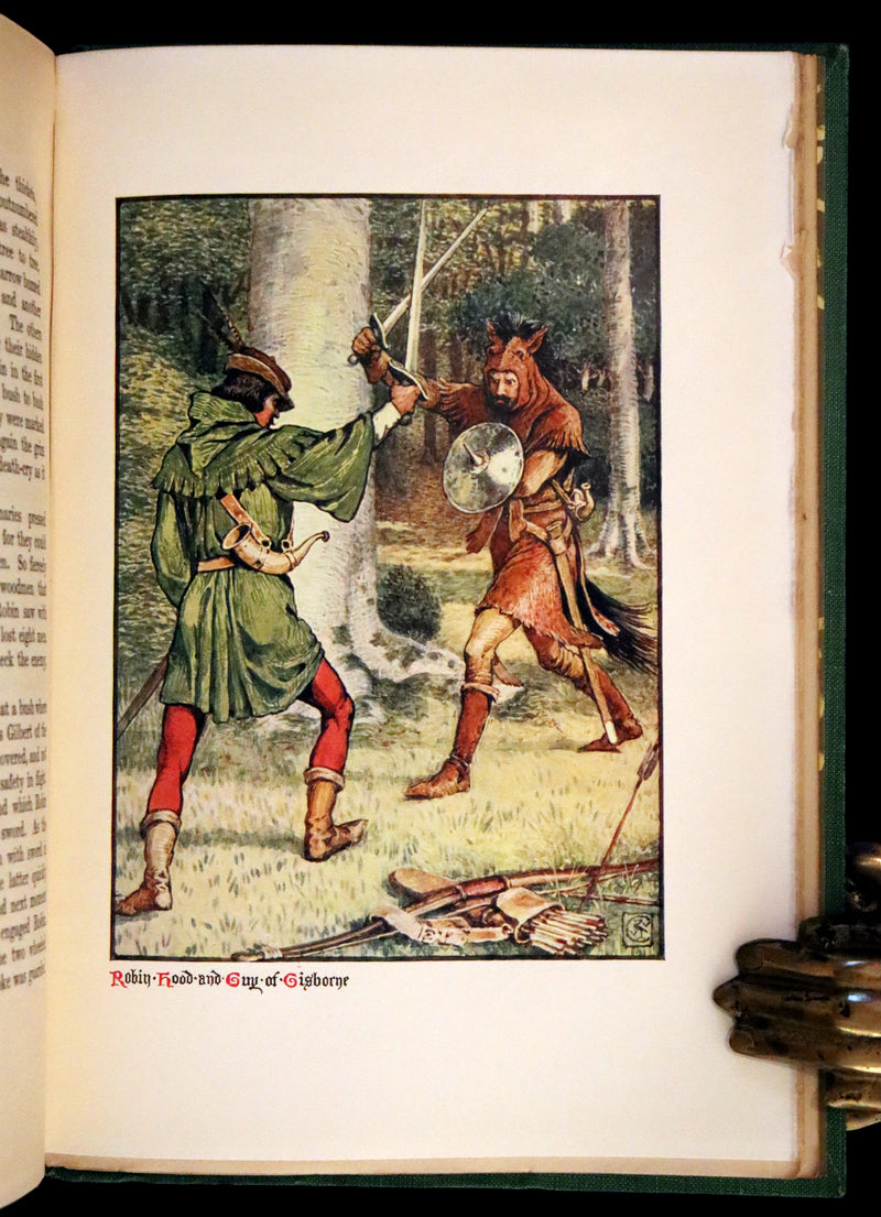 1912 Rare First Edition - Robin Hood and the Men of the Greenwood by H. Gilbert, Illustrated by Walter Crane.