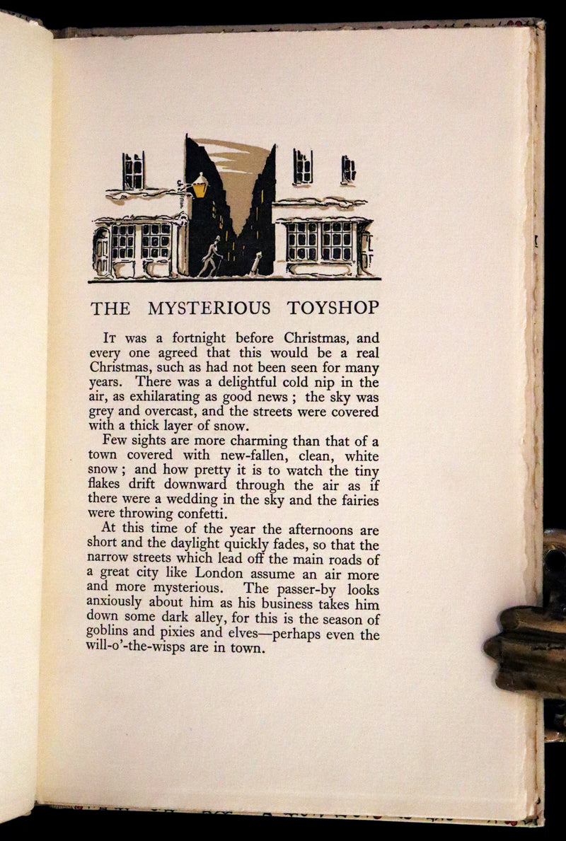 1924 Rare First Edition - The Mysterious Toyshop. A Fairy Tale by Cyril W. Beaumont, illustrated by Wyndham.