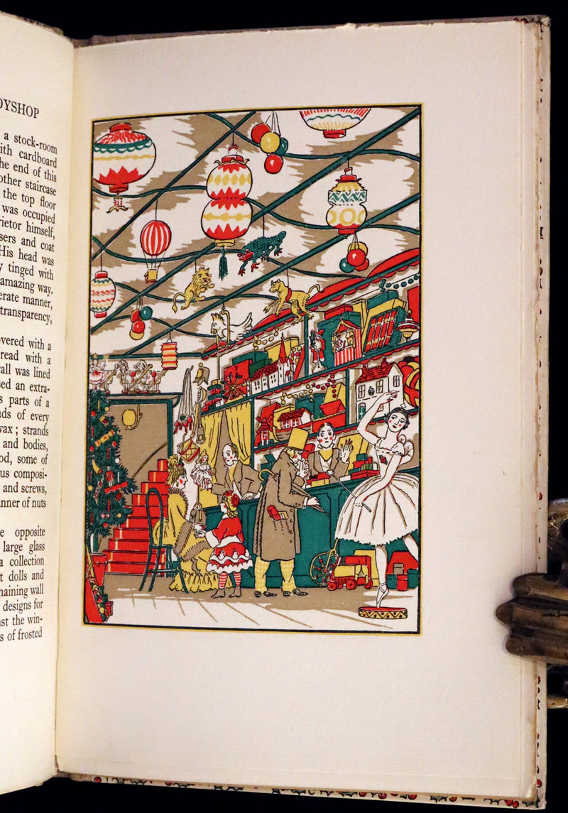 1924 Rare First Edition - The Mysterious Toyshop. A Fairy Tale by Cyril W. Beaumont, illustrated by Wyndham.