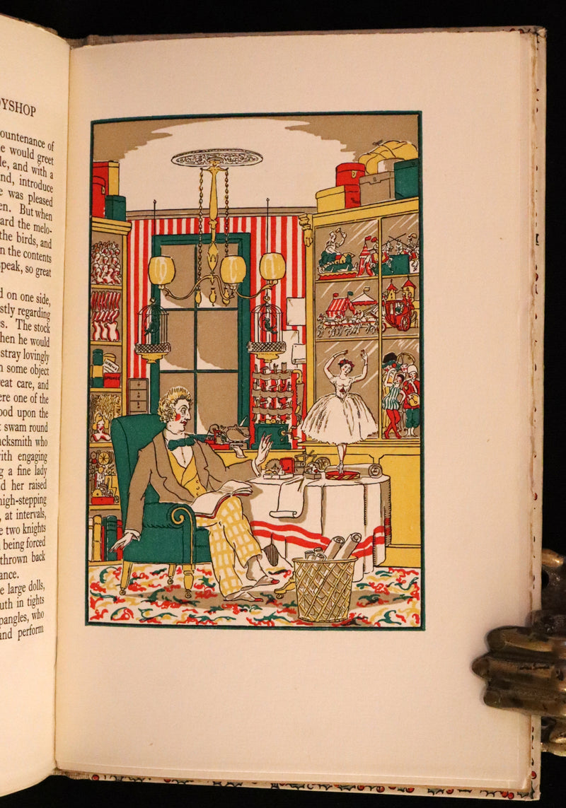1924 Rare First Edition - The Mysterious Toyshop. A Fairy Tale by Cyril W. Beaumont, illustrated by Wyndham.