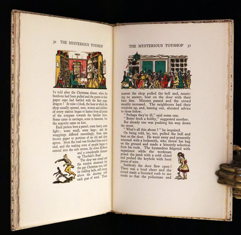 1924 Rare First Edition - The Mysterious Toyshop. A Fairy Tale by Cyril W. Beaumont, illustrated by Wyndham.