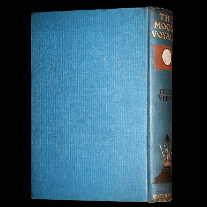 1910 Rare Book - JULES VERNE - The Moon Voyage: Containing "From the Earth to the Moon" and "Round the Moon".