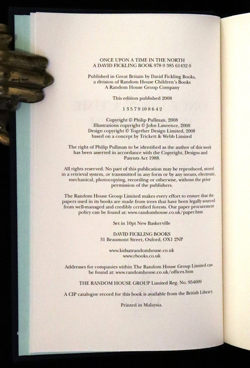 2008 Limited Edition Signed by Philip Pullman - Once Upon A Time In the North (His Dark Materials).
