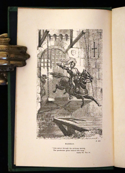 1870 Rare Book ~ The Poetical Works of Sir Walter Scott Illustrated by Edward Henry Corbould.