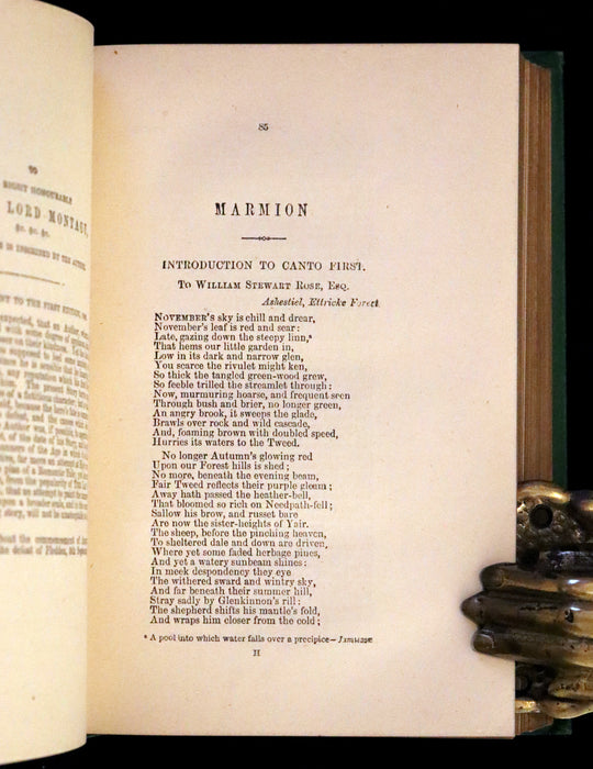 1870 Rare Book ~ The Poetical Works of Sir Walter Scott Illustrated by Edward Henry Corbould.