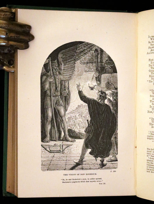 1870 Rare Book ~ The Poetical Works of Sir Walter Scott Illustrated by Edward Henry Corbould.