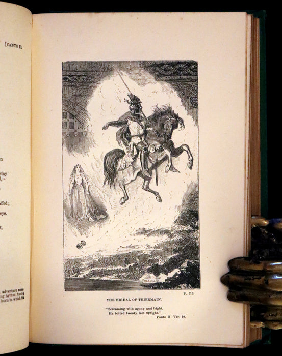 1870 Rare Book ~ The Poetical Works of Sir Walter Scott Illustrated by Edward Henry Corbould.