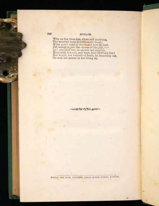 1870 Rare Book ~ The Poetical Works of Sir Walter Scott Illustrated by Edward Henry Corbould.