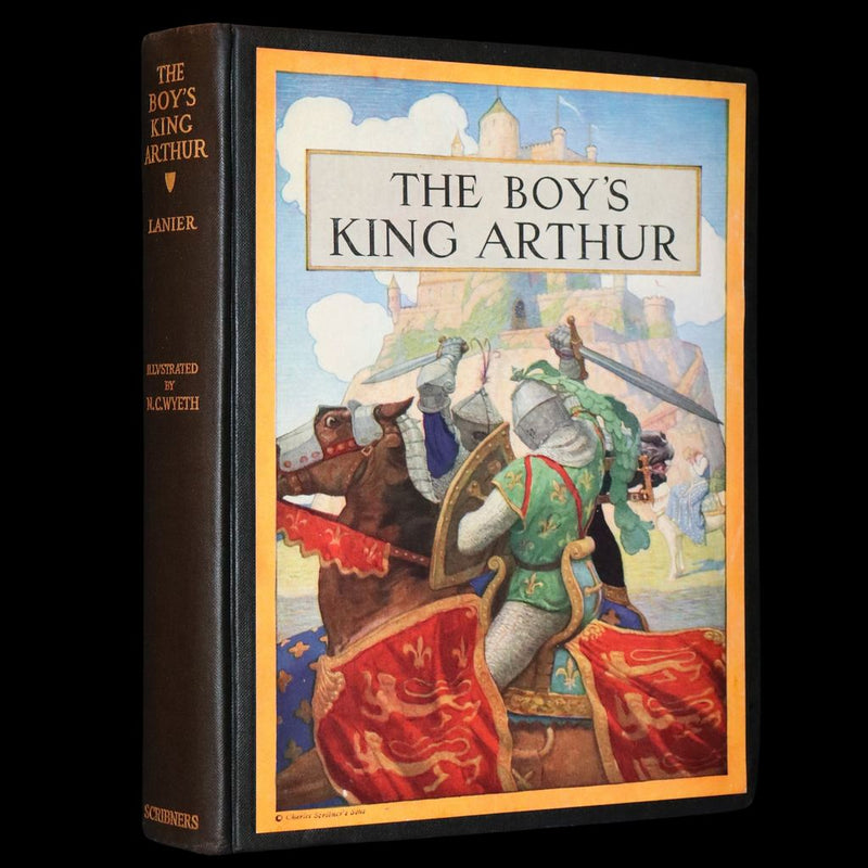 1926 Rare Book with Dust Jacket - The Boy's King Arthur and His Knights of the Round Table illustrated by N. C. Wyeth.