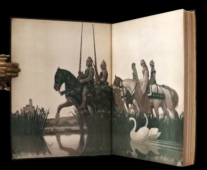 1926 Rare Book with Dust Jacket - The Boy's King Arthur and His Knights of the Round Table illustrated by N. C. Wyeth.