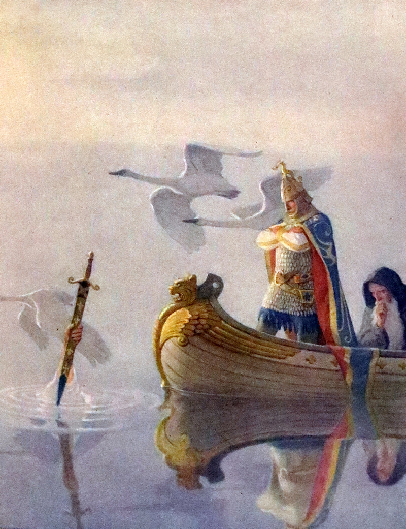 1926 Rare Book with Dust Jacket - The Boy's King Arthur and His Knights of the Round Table illustrated by N. C. Wyeth.