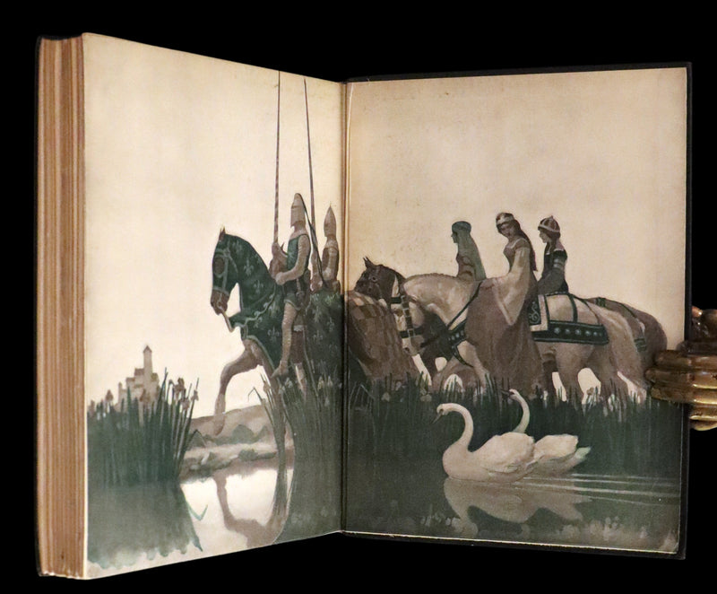 1926 Rare Book with Dust Jacket - The Boy's King Arthur and His Knights of the Round Table illustrated by N. C. Wyeth.