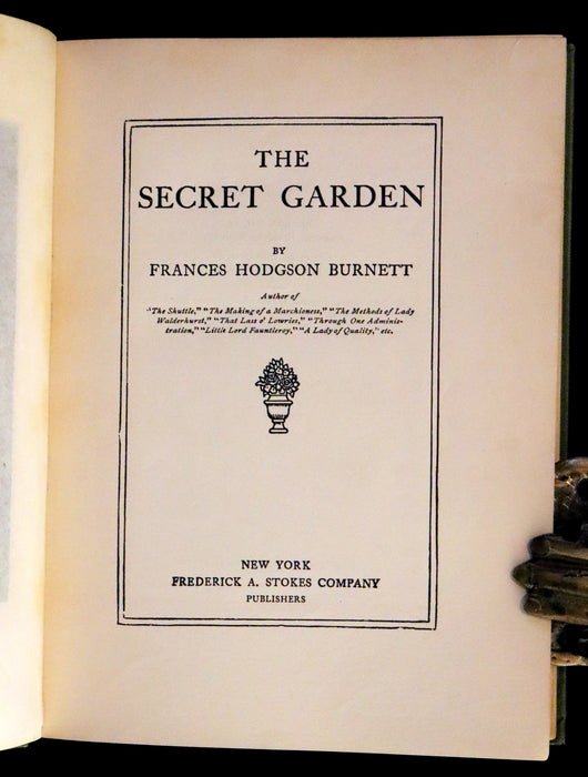 1911 Rare First Edition - The Secret Garden by Frances Hodgson Burnett illustrated by Maria Louise Kirk.