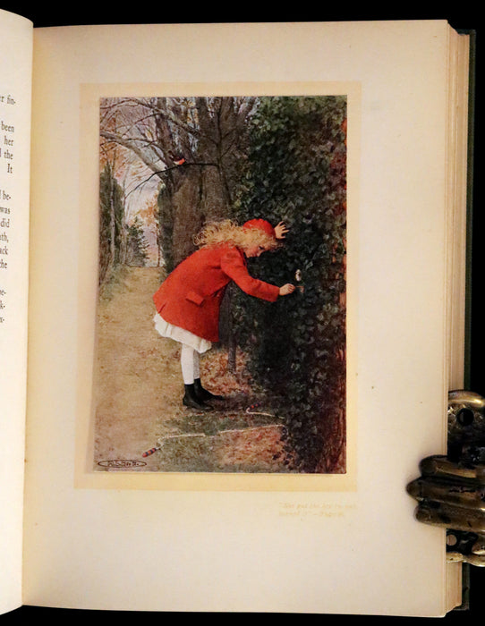 1911 Rare First Edition - The Secret Garden by Frances Hodgson Burnett illustrated by Maria Louise Kirk.