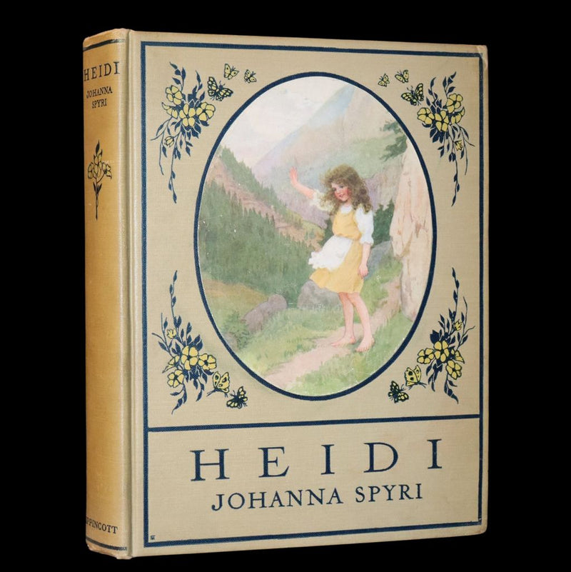 1919 Scarce First Gift Edition - Heidi by Johanna Spyri illustrated in color by Maria L. Kirk.