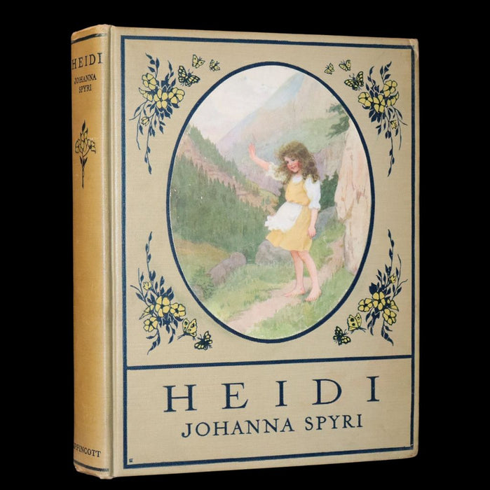 1919 Scarce First Gift Edition - Heidi by Johanna Spyri illustrated in color by Maria L. Kirk.