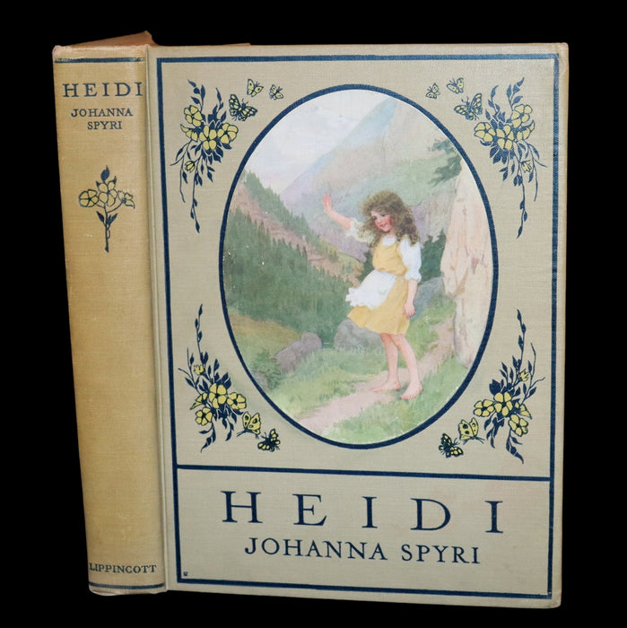 1919 Scarce First Gift Edition - Heidi by Johanna Spyri illustrated in color by Maria L. Kirk.