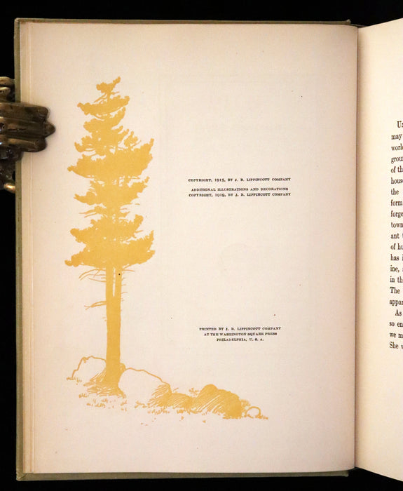 1919 Scarce First Gift Edition - Heidi by Johanna Spyri illustrated in color by Maria L. Kirk.