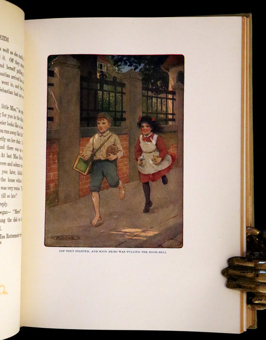 1919 Scarce First Gift Edition - Heidi by Johanna Spyri illustrated in color by Maria L. Kirk.