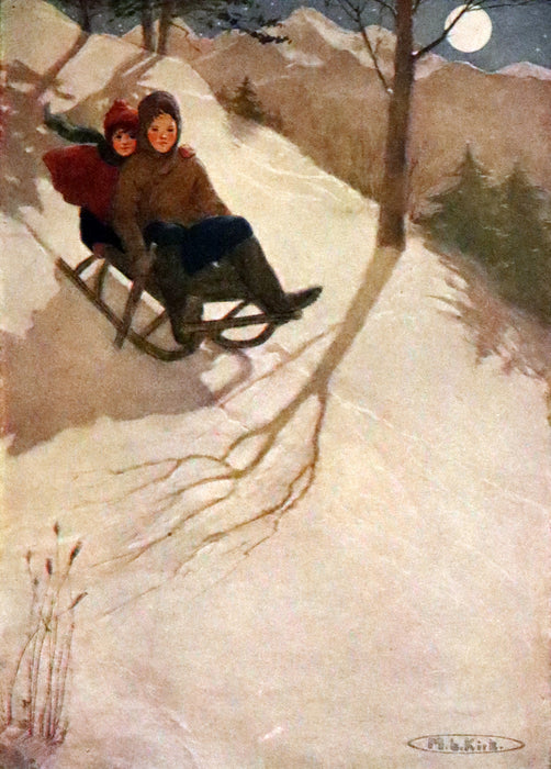 1919 Scarce First Gift Edition - Heidi by Johanna Spyri illustrated in color by Maria L. Kirk.