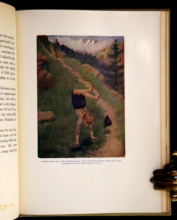 1919 Scarce First Gift Edition - Heidi by Johanna Spyri illustrated in color by Maria L. Kirk.