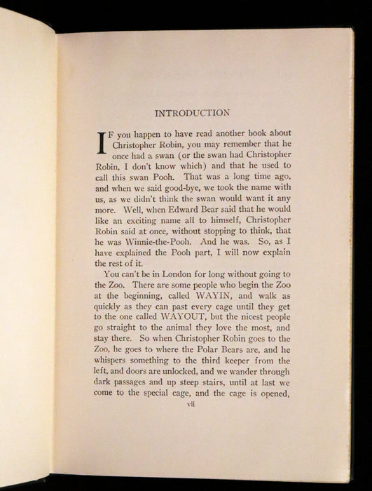 1926 Rare First Edition - Winnie-The-Pooh written by A.A. Milne and Illustrated by Ernest Shepard.