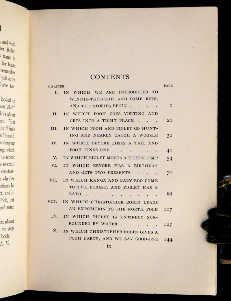 1926 Rare First Edition - Winnie-The-Pooh written by A.A. Milne and Illustrated by Ernest Shepard.