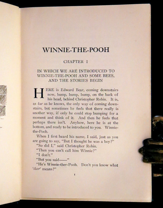 1926 Rare First Edition - Winnie-The-Pooh written by A.A. Milne and Illustrated by Ernest Shepard.