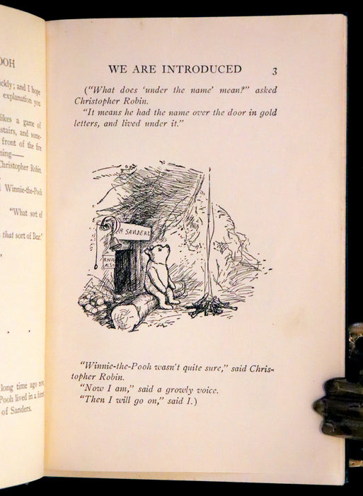 1926 Rare First Edition - Winnie-The-Pooh written by A.A. Milne and Illustrated by Ernest Shepard.