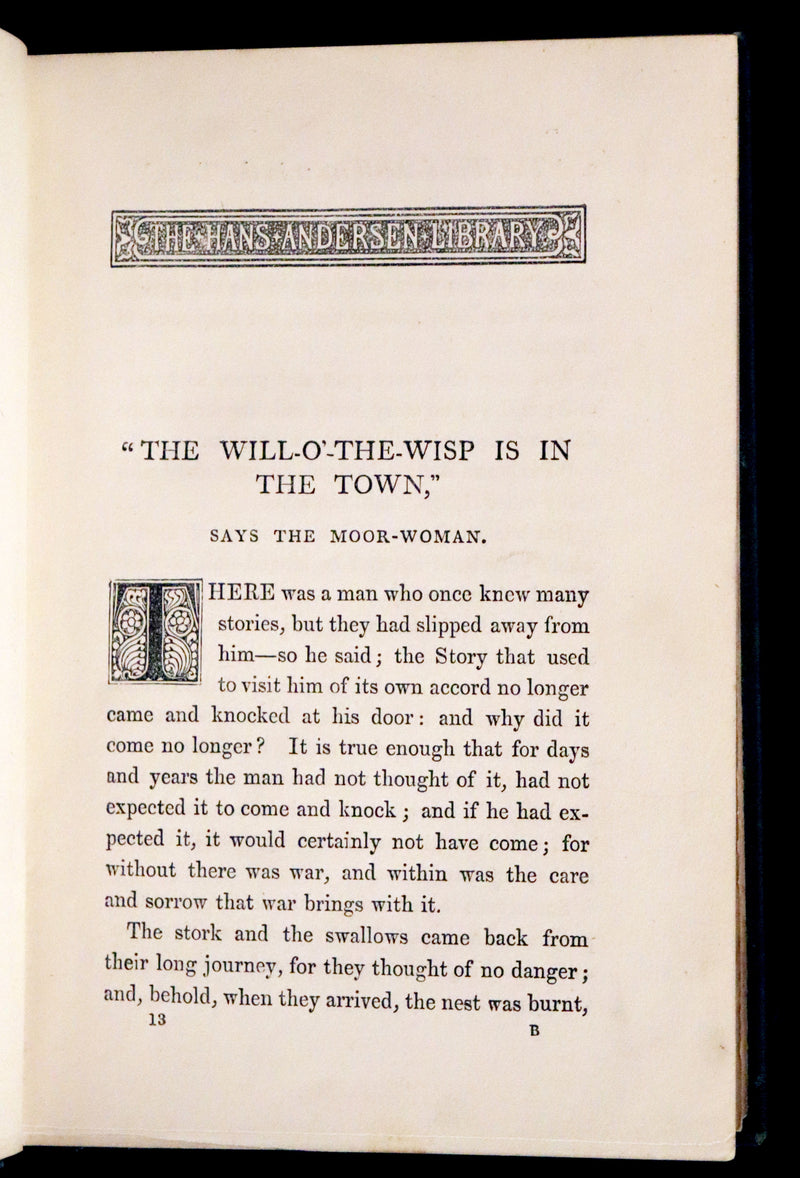 1885 Scarce Victorian Edition - The Will-o’-the-Wisp, Poultry Meg’s Family and Other Stories.
