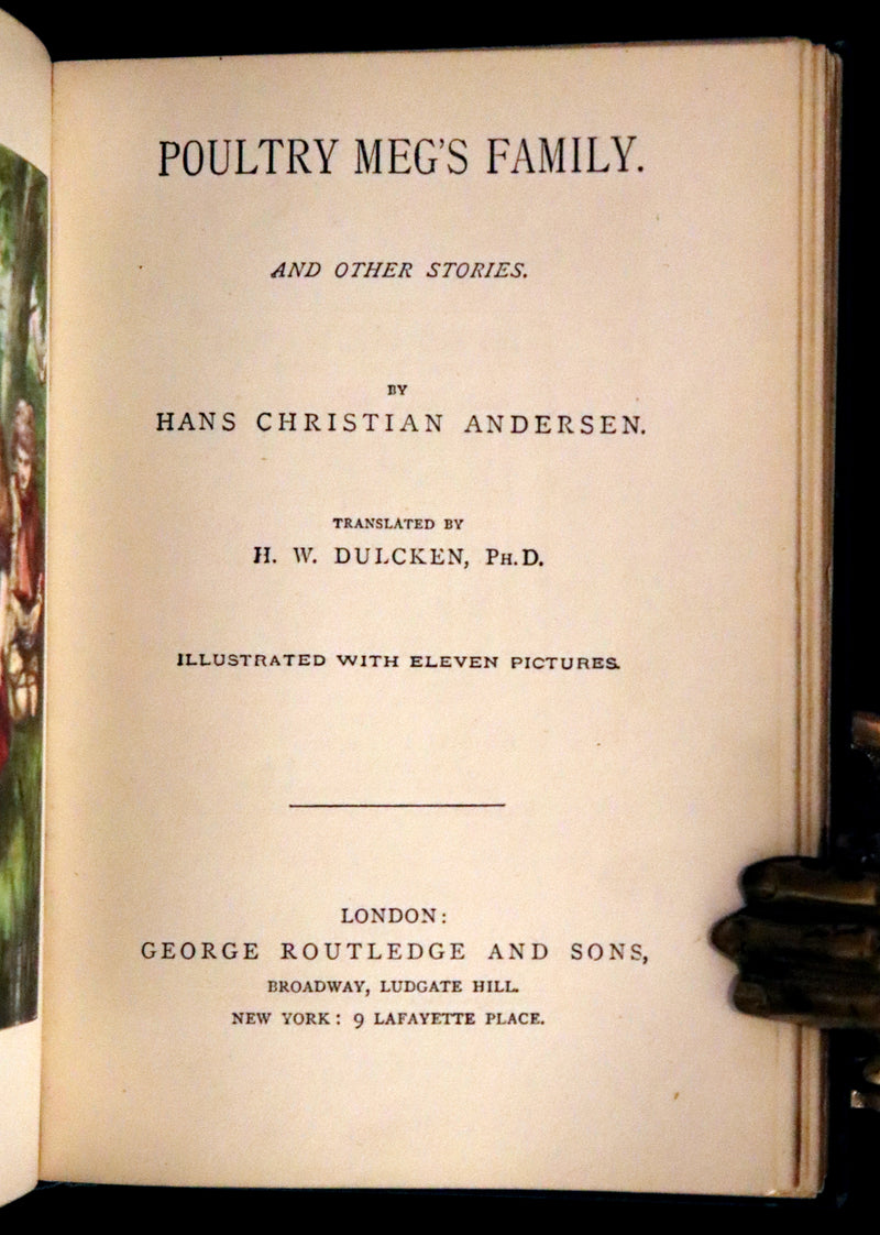 1885 Scarce Victorian Edition - The Will-o’-the-Wisp, Poultry Meg’s Family and Other Stories.