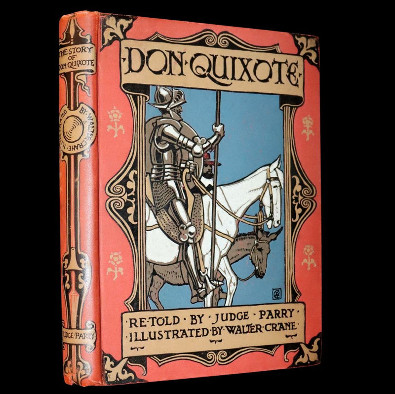 1900 Rare First Edition - Don Quixote De La Mancha by Cervantes illustrated by Walter Crane.