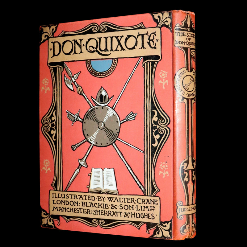 1900 Rare First Edition - Don Quixote De La Mancha by Cervantes illustrated by Walter Crane.