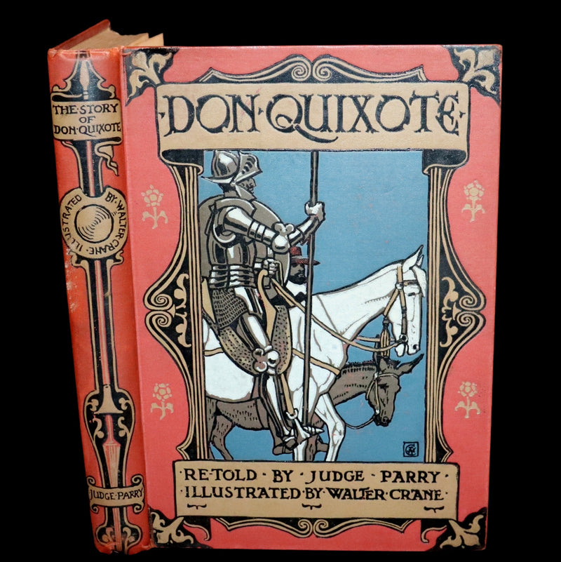 1900 Rare First Edition - Don Quixote De La Mancha by Cervantes illustrated by Walter Crane.