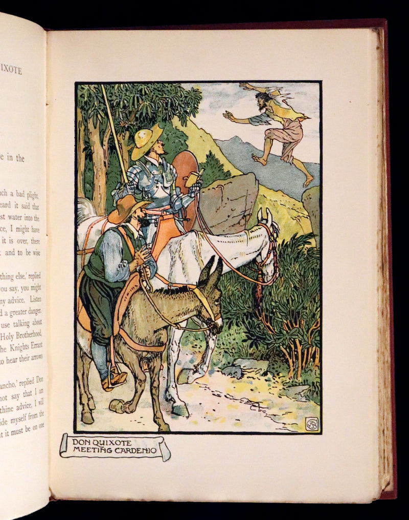 1900 Rare First Edition - Don Quixote De La Mancha by Cervantes illustrated by Walter Crane.