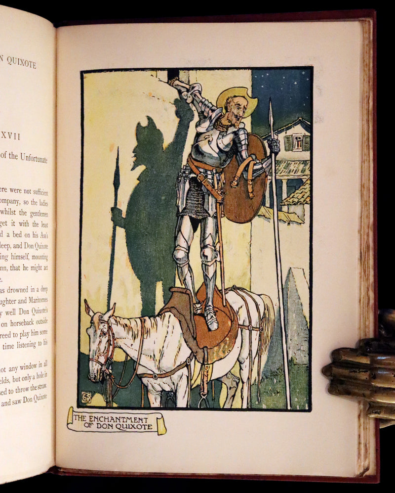 1900 Rare First Edition - Don Quixote De La Mancha by Cervantes illustrated by Walter Crane.