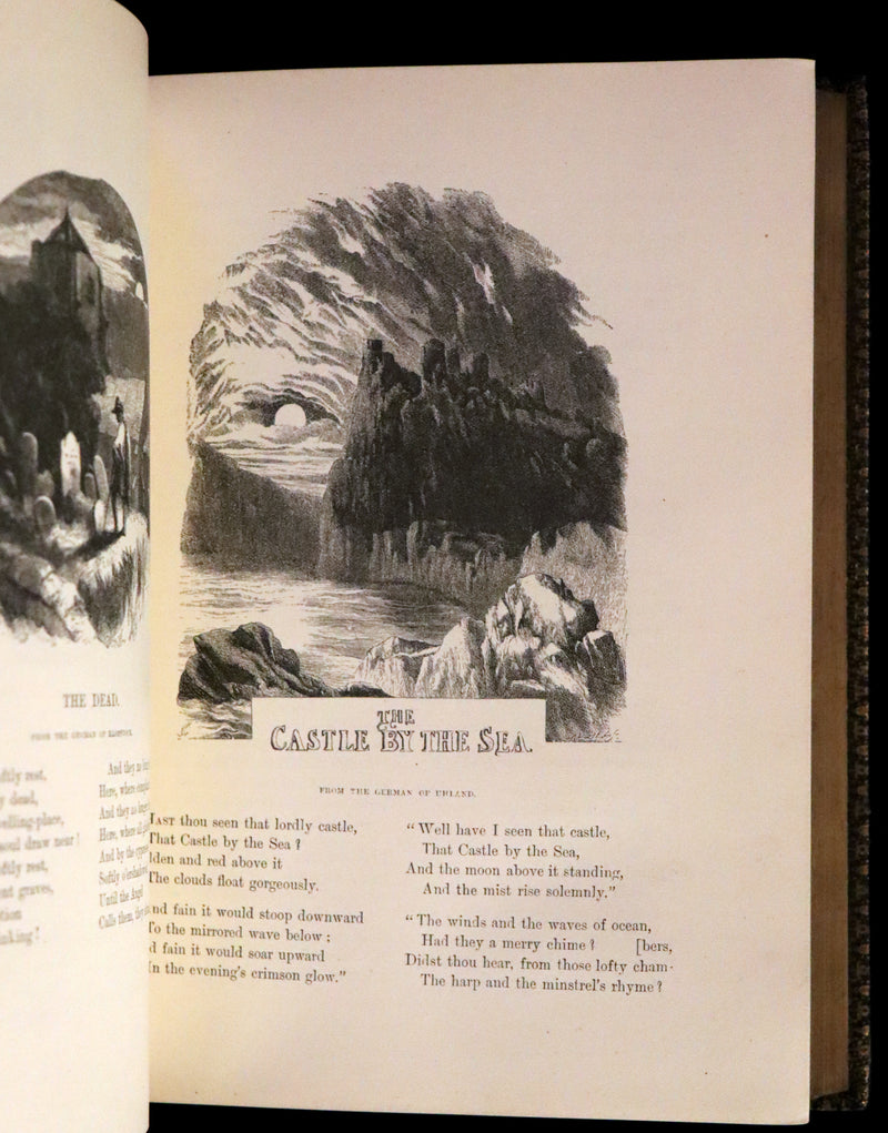 1877 Rare Victorian Book - The Poetical Works of Longfellow Illustrated by Sir John Gilbert.