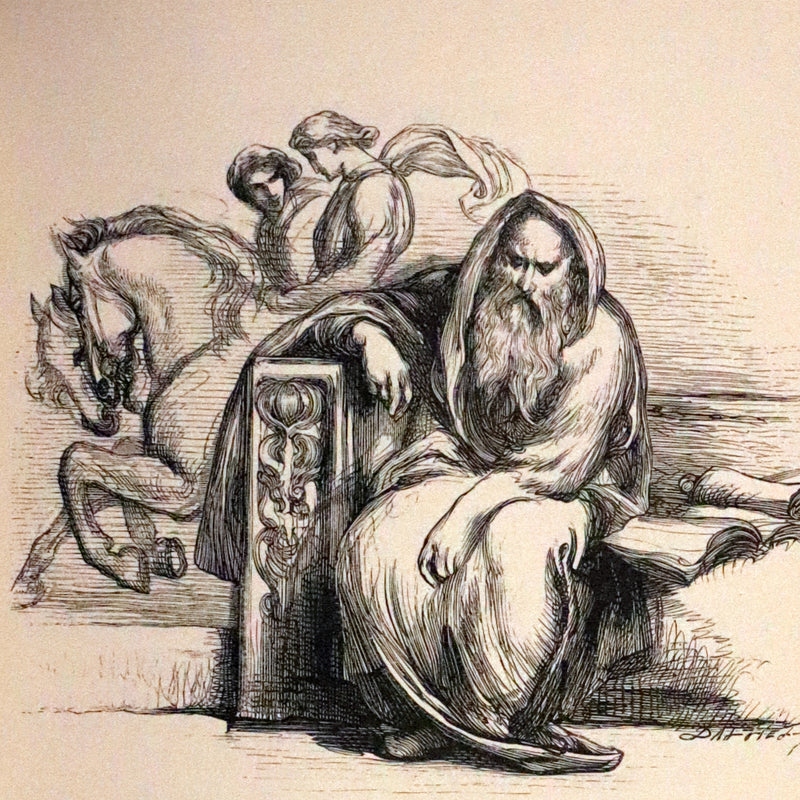 1877 Rare Victorian Book - The Poetical Works of Longfellow Illustrated by Sir John Gilbert.