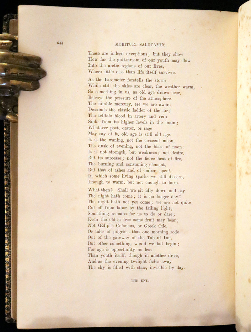 1877 Rare Victorian Book - The Poetical Works of Longfellow Illustrated by Sir John Gilbert.
