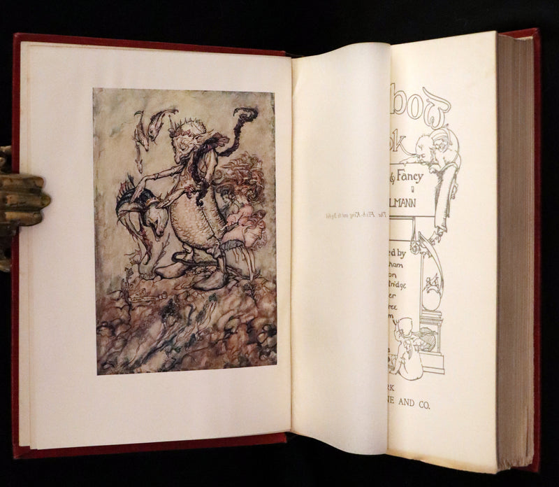 1909 Scarce First Edition - The Rainbow Book Illustrated by Arthur Rackham, Hugh Thomson, Bernard Partridge and others.