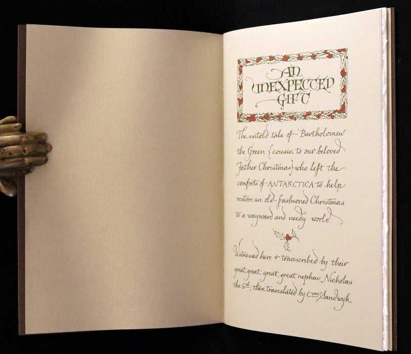 2013 Scarce Deluxe First Edition - An Unexpected Gift, A Christmas Tale by Charles van Sandwyk.