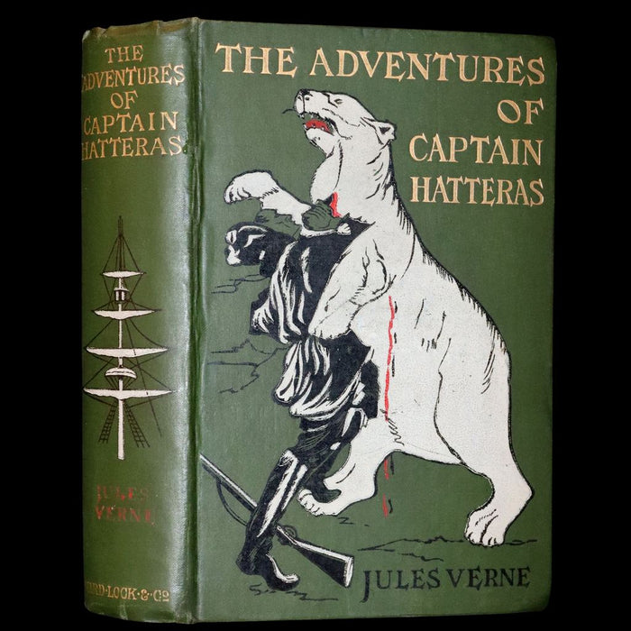 1900 Rare Book - JULES VERNE, Adventures of Captain Hatteras, Containing The English at the North Pole and The Ice Desert.