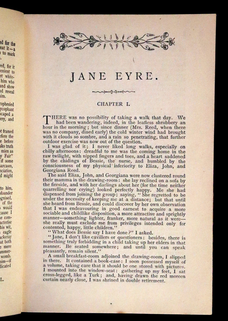 1885 Rare Victorian Edition - Jane Eyre. An Autobiography by Currer Bell (Charlotte Brontë).
